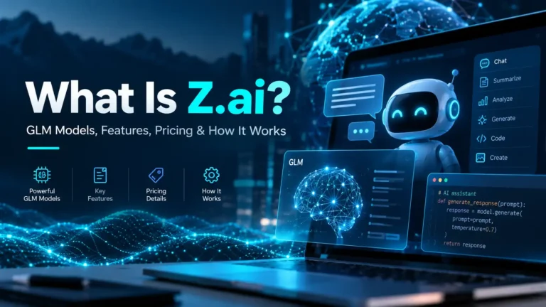 What Is Z.ai? GLM Models, Features, Pricing & How It Works