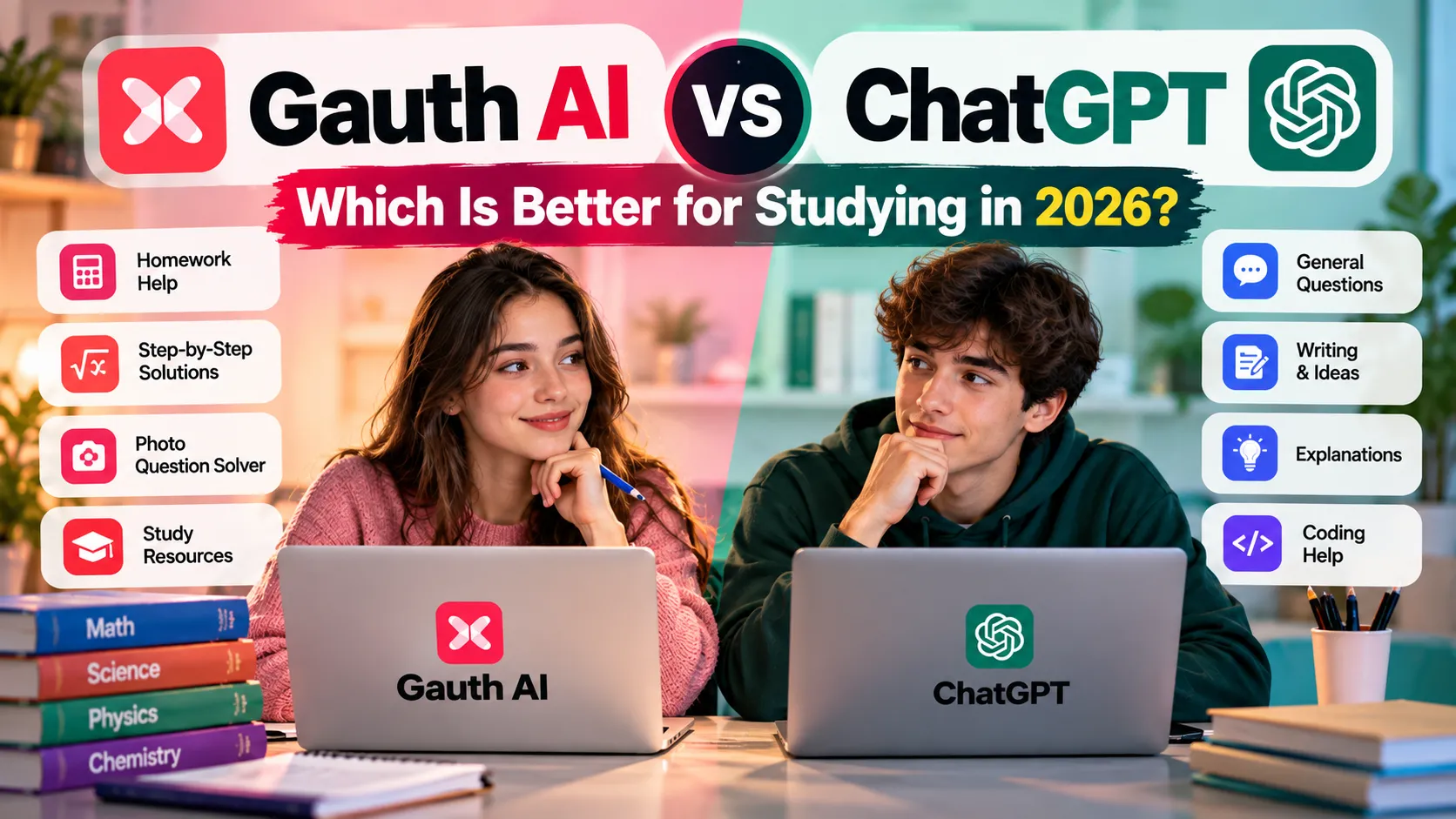 Gauth AI vs ChatGPT for studying featured image